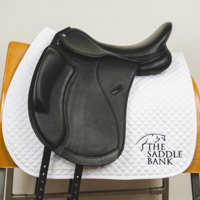 Image of 17 inch Cavaletti Collection Monoflap Dressage Black Adjustable