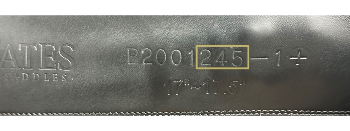 bates saddles serial number decoder