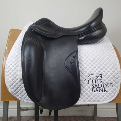 Image of 17.5 inch Amerigo Deep Seat Dressage Black Wide