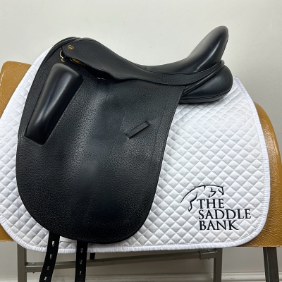 Image of 17.5 inch Black Country Optima (Classic Dressage Tree) Black Wide