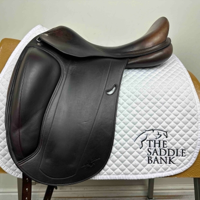 Image of 18 inch Equipe Emporio Monoflap Dressage Brown Medium