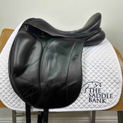 Image of 17.5 inch Loxley Dressage Monoflap Black Wide