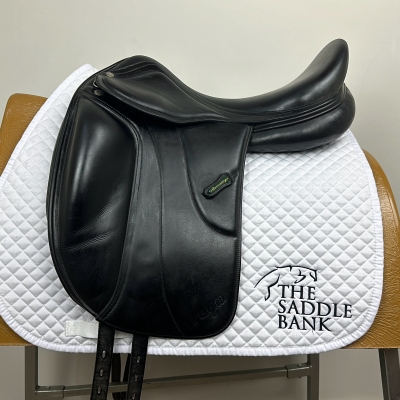 Image of 18 inch Amerigo Vega Dressage Siena Monoflap Black Wide - Extra Wide