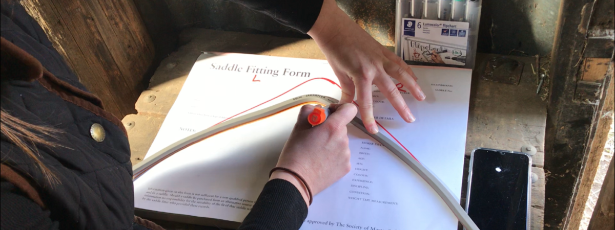 templating for saddle fitting