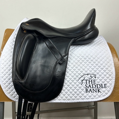 Image of 17.5 inch Fairfax Original Monoflap Dressage Black Adjustable