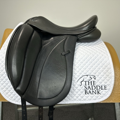 Image of 17 inch GFS Monarch Dressage Low Cantle S655 Black Adjustable