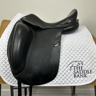 Image of 16 inch Equipe Emporio Monoflap Dressage Black Wide