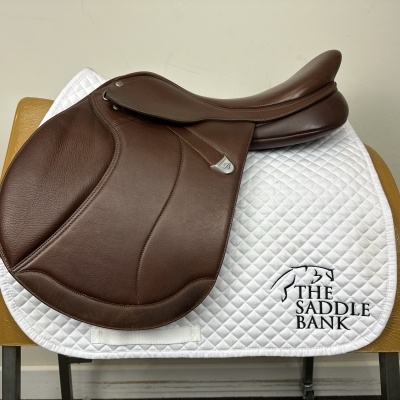 Image of 17.5 inch Bates Caprilli Close Contact Opulence + Brown Adjustable