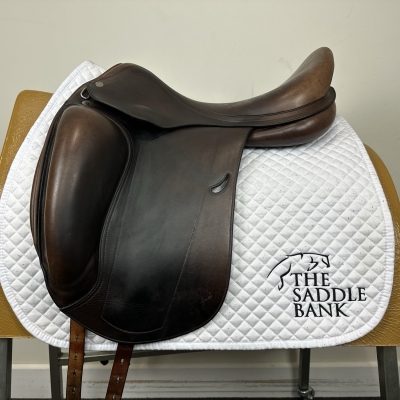 Image of 18 inch Equipe Emporio Monoflap Dressage Brown Medium Wide