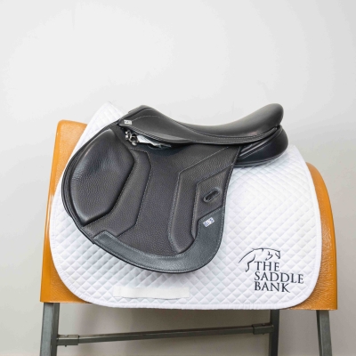 Image of 17 inch GFS Premier Jump Flat Seat S802 Black Adjustable