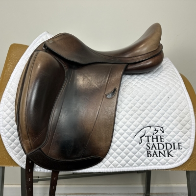 Image of 17 inch Equipe Emporio Monoflap Dressage Brown Wide