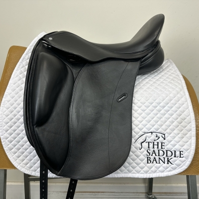 Image of 17.5 inch Loxley Dressage Monoflap Black Adjustable