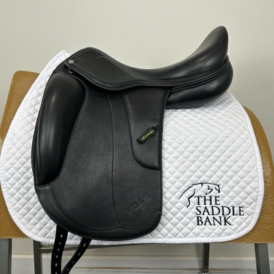 Image of 17.5 inch Amerigo Vega Dressage Siena Monoflap Black