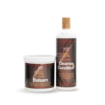 Image of NAF Sheer Luxe Leather Cleanse, Condition & Balsam Bundle