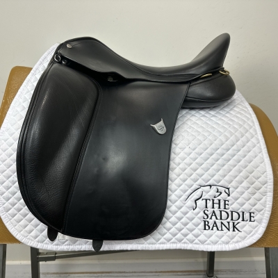 Image of 17.5 inch Bates Dressage Heritage Black Adjustable