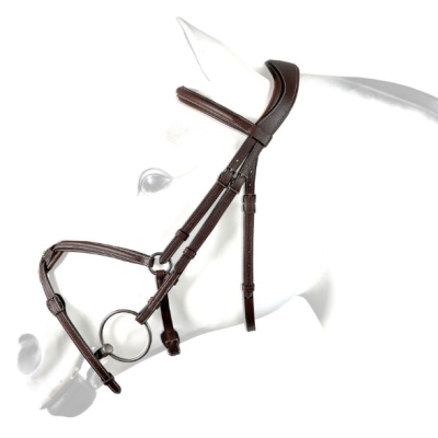 Image of Amerigo BR75 Mexican Bridle with Anatomical Headpiece