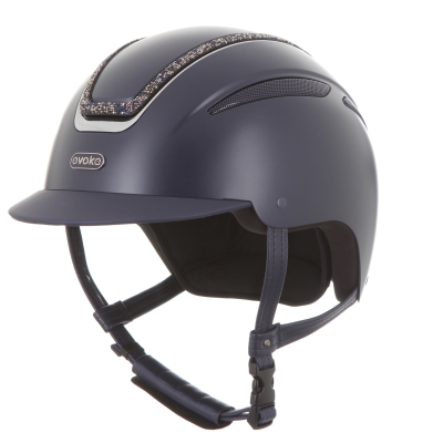 Image of Evoke Callisto Classic Peak Navy Silver Crystal Frame