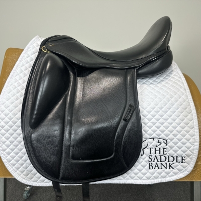 Image of 17.5 inch Chunky Monkey Galaxy Dressage Monoflap Black Wide