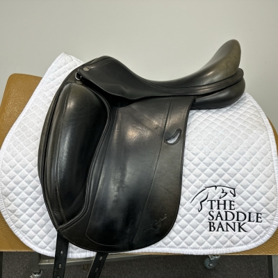 Image of 17 inch Equipe Emporio Monoflap Dressage Black Narrow